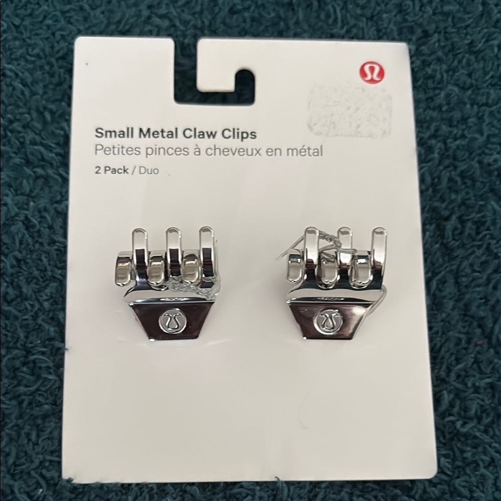 lululemon athletica Silver Metal Claw Clips - 2 Pack